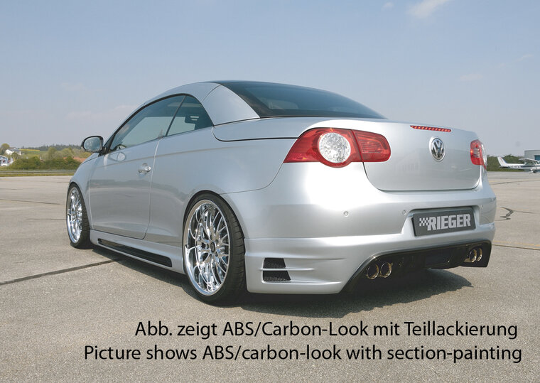 Rieger Tuning achterbumper verlenging VW Eos 1F