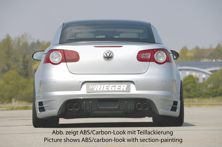 Rieger Tuning achterbumper verlenging VW Eos 1F