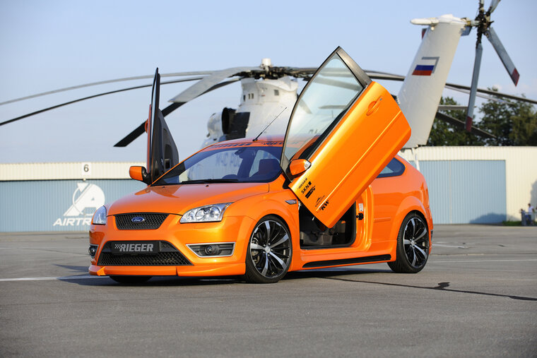 Rieger Tuning voorbumper spoiler lip Ford Focus 2