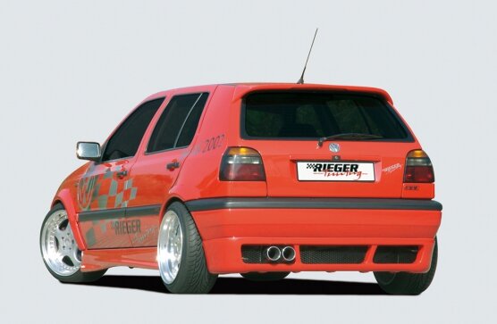 Rieger Tuning achterbumper verlenging VW Golf 3
