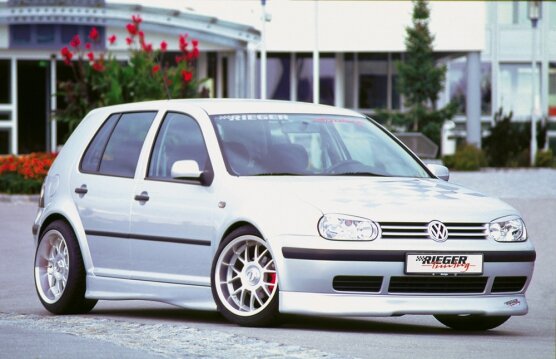 Rieger Tuning voorspoiler lip VW Golf 4