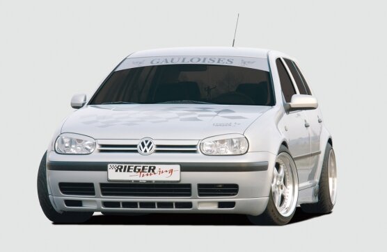 Rieger Tuning voorspoiler lip V6-Look VW Golf 4