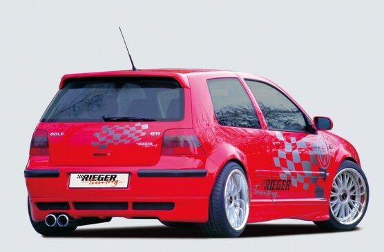 Rieger Tuning achterbumper verlenging VW Golf 4