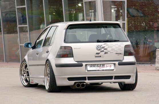Rieger Tuning achterbumper verlenging VW Golf 4