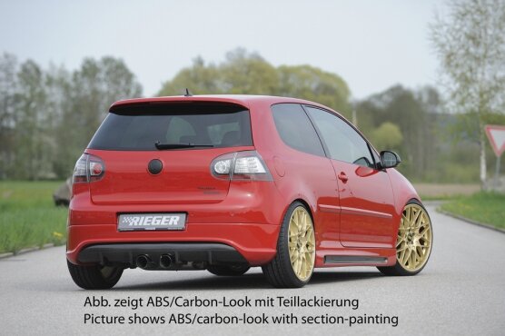Rieger Tuning achterbumper verlenging VW Golf 5