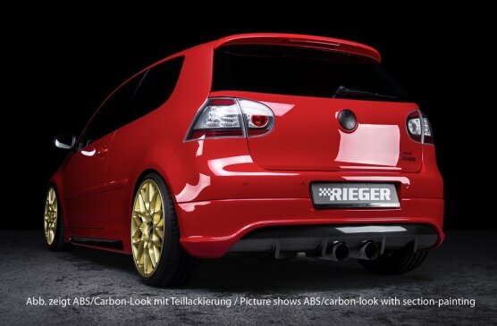 Rieger Tuning achterbumper verlenging VW Golf 5
