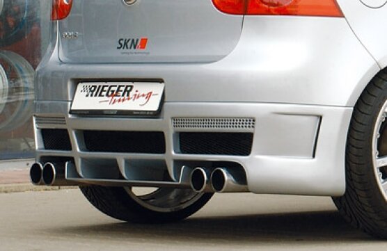 Rieger Tuning achterbumper verlenging VW Golf 5
