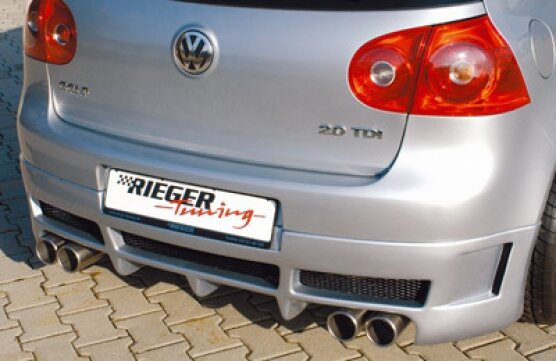 Rieger Tuning achterbumper verlenging VW Golf 5