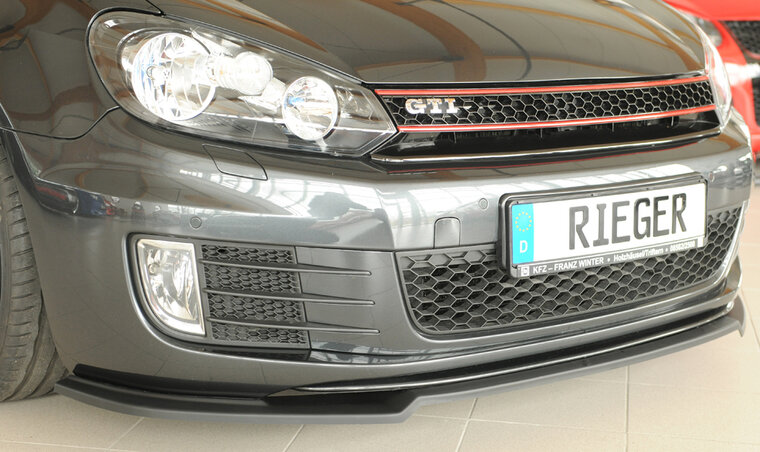 Rieger Tuning voorsplitter alleen voor GTI/GTD VW Golf 6