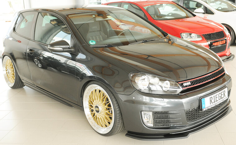 Rieger Tuning voorsplitter alleen voor GTI/GTD VW Golf 6