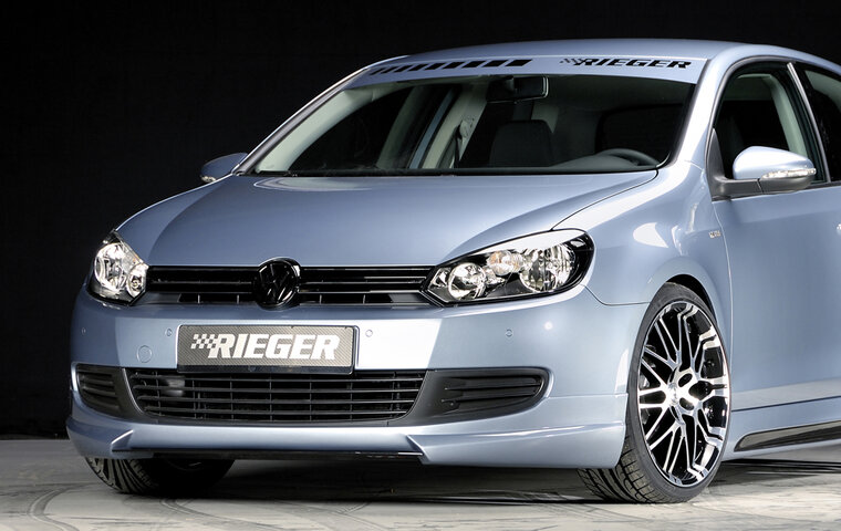 Rieger Tuning voorspoiler lip VW Golf 6