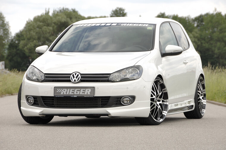Rieger Tuning voorspoiler lip VW Golf 6