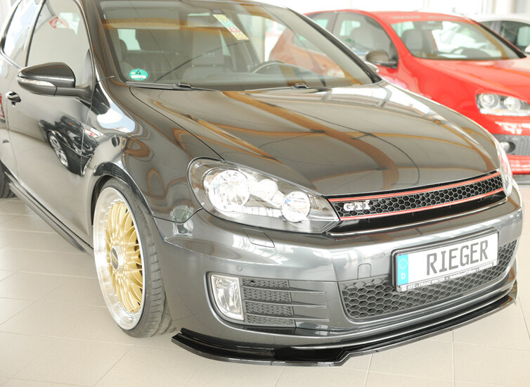 Rieger Tuning voorsplitter alleen voor GTI/GTD VW Golf 6