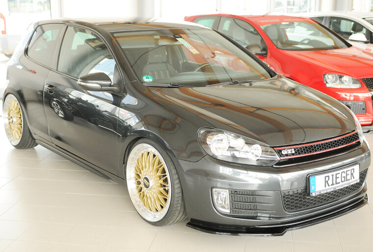 Rieger Tuning voorsplitter alleen voor GTI/GTD VW Golf 6