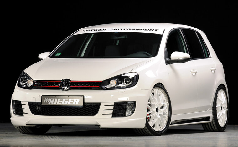 Rieger Tuning voorspoiler lip VW Golf 6