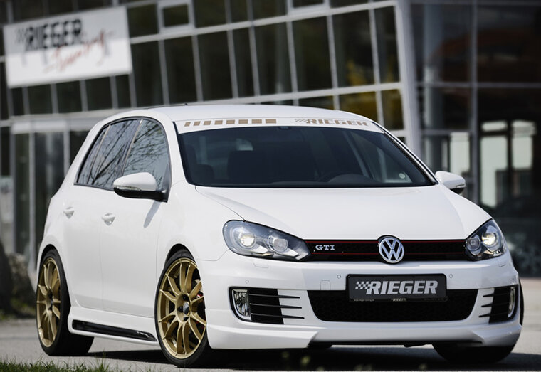 Rieger Tuning voorspoiler lip VW Golf 6