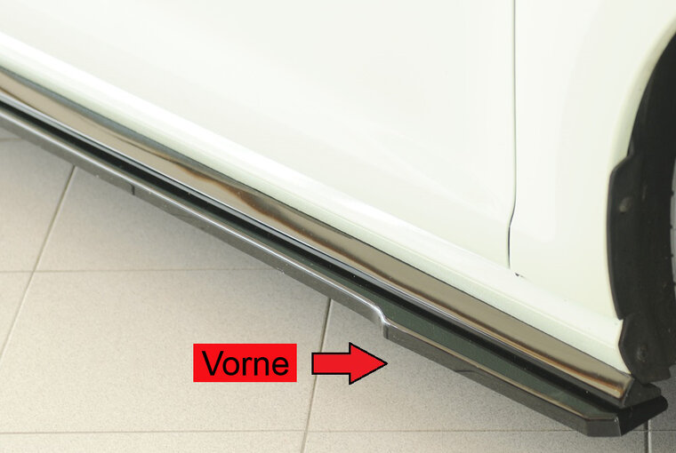 Rieger Tuning sideskirt aanzetstuk Rechts VW Golf 7