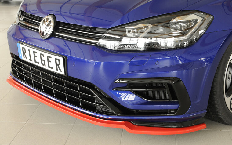 Rieger Tuning voorsplitter alleen voor R / R-Line VW Golf 7