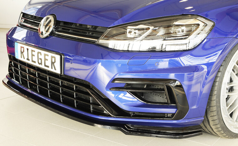 Rieger Tuning voorsplitter alleen voor R / R-Line VW Golf 7