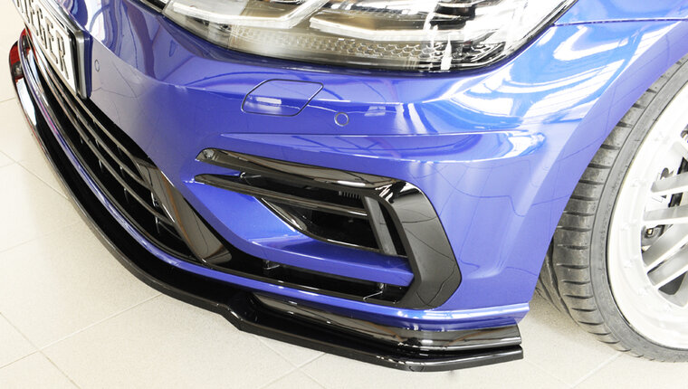 Rieger Tuning voorsplitter alleen voor R / R-Line VW Golf 7