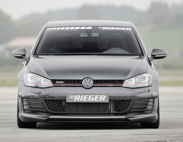 Rieger Tuning voorspoiler lip VW Golf 7