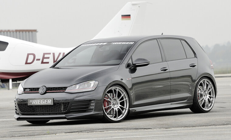 Rieger Tuning voorspoiler lip VW Golf 7