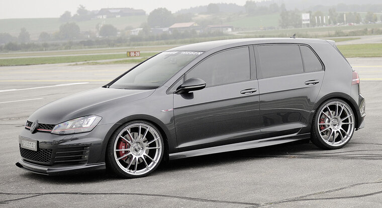Rieger Tuning voorspoiler lip VW Golf 7