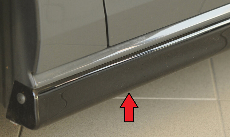 Rieger Tuning sideskirt (XS) Links VW Golf 8
