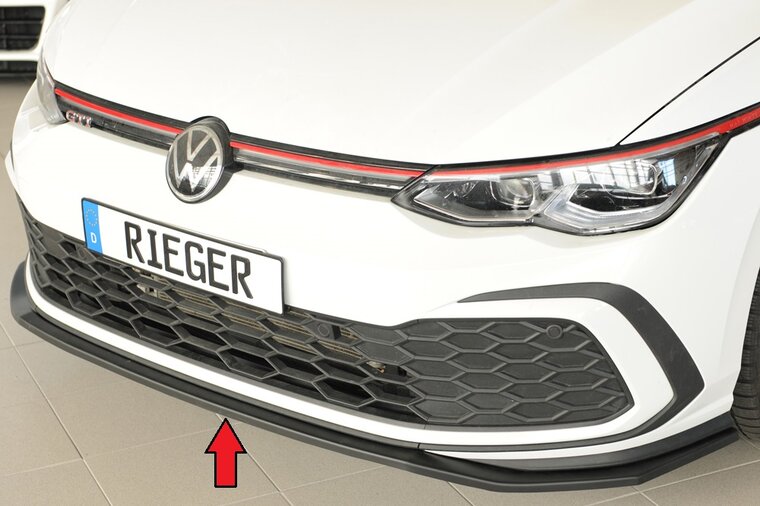 Rieger Tuning voorsplitter alleen voor GTI/GTD/GTE VW Golf 8