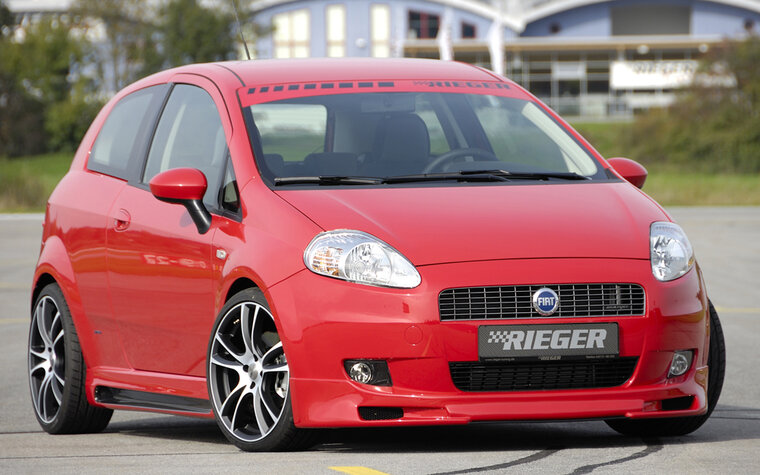 Rieger Tuning voorbumper spoiler lip Fiat Grande Punto [199]