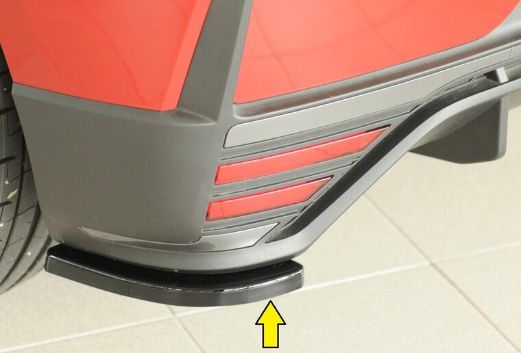 Rieger Tuning achterbumper aanzetstuk lateraal, links Hyundai i20N