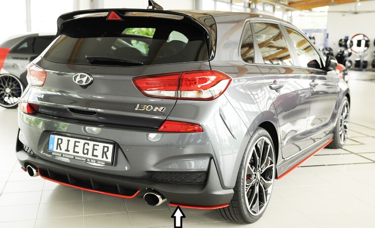 Rieger Tuning achterbumper aanzetstuk lateraal, rechts Hyundai i30 N