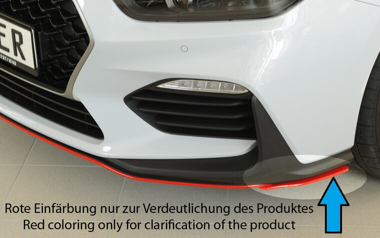 Rieger Tuning splitter lateraal, links Hyundai i30 N