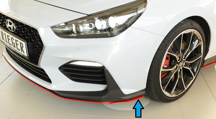 Rieger Tuning splitter lateraal, links Hyundai i30 N
