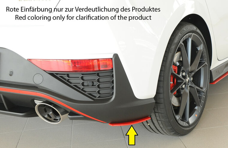 Rieger Tuning achterbumper aanzetstuk lateraal, rechts Hyundai i30 N