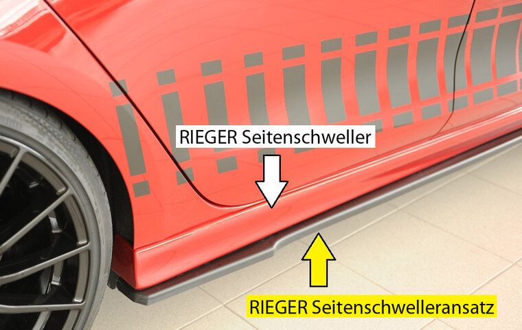 Rieger Tuning sideskirt aanzetstuk Rechts Cupra Leon [KL]