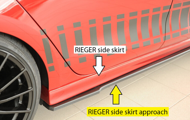 Rieger Tuning sideskirt aanzetstuk Rechts Cupra Leon [KL]