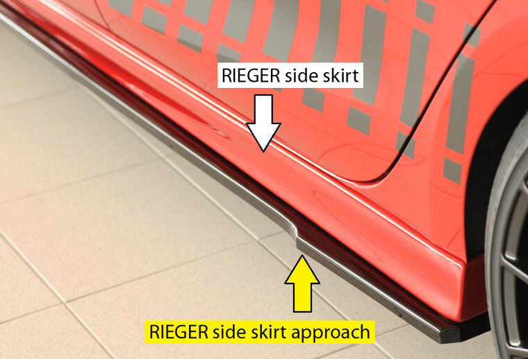 Rieger Tuning sideskirt aanzetstuk Links Cupra Leon [KL]
