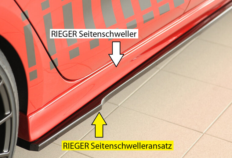 Rieger Tuning sideskirt aanzetstuk Rechts Cupra Leon [KL]