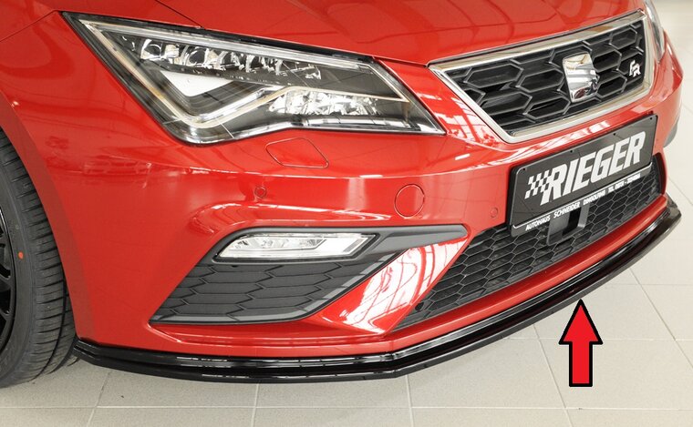 Rieger Tuning voorsplitter Seat Leon FR / Leon Cupra 5F