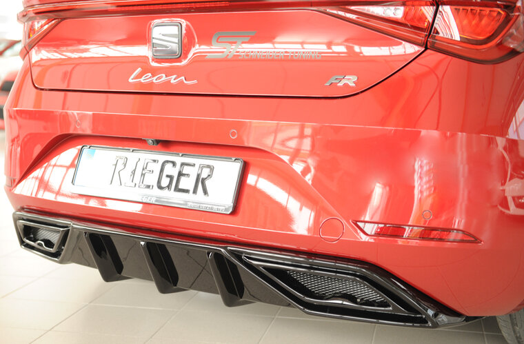 Rieger Tuning diffuser voor originele uitlaatdemper Seat Leon KL