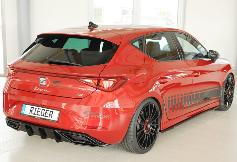 Rieger Tuning diffuser voor originele uitlaatdemper Seat Leon KL