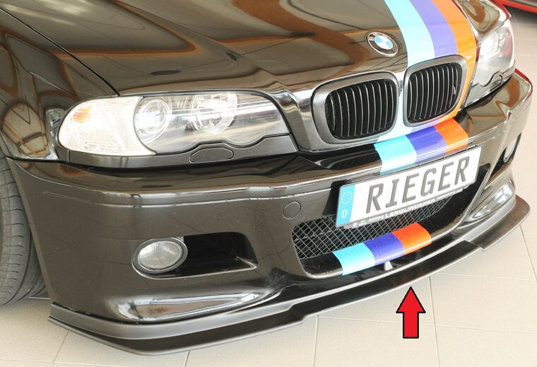 Rieger Tuning voorbumper spoiler lip BMW M3 E46