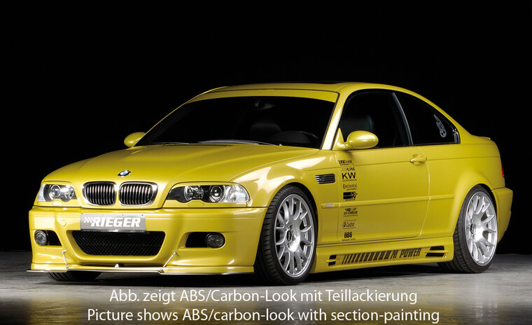 Rieger Tuning voorspoiler lip BMW M3 E46