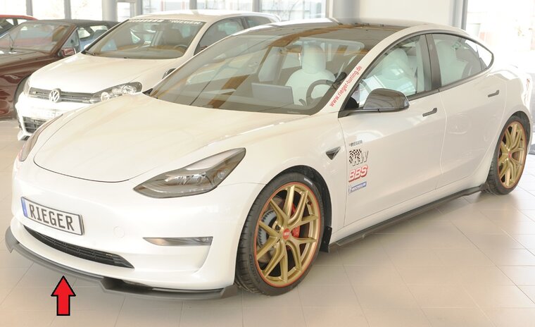 Rieger Tuning splitter Tesla Model 3