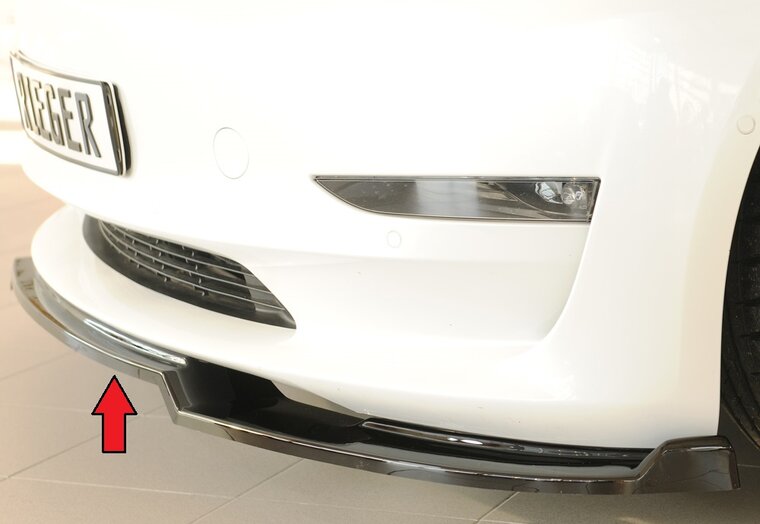 Rieger Tuning splitter Tesla Model 3