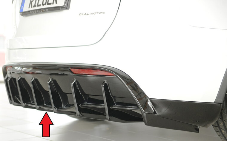 Rieger Tuning diffuser Tesla Model Y voor auto's met trekhaak