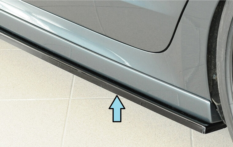 Rieger Tuning sideskirt aanzetstuk Links Skoda Octavia NX