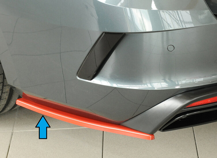 Rieger Tuning achterbumper aanzetstuk lateraal, links Skoda Octavia RS NX