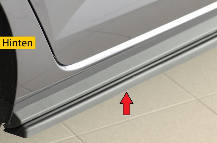 Rieger Tuning sideskirt aanzetstuk Rechts VW Polo (AW)